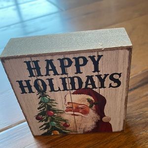 Vintage Santa looking sign ⭐️ if interested make an offer⭐️